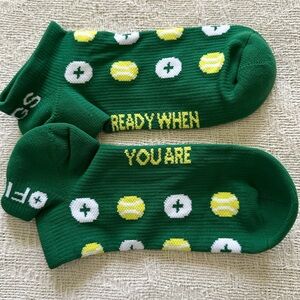 New FIGS Ankle Socks Tennis Healthcare Green Size Medium NWOT